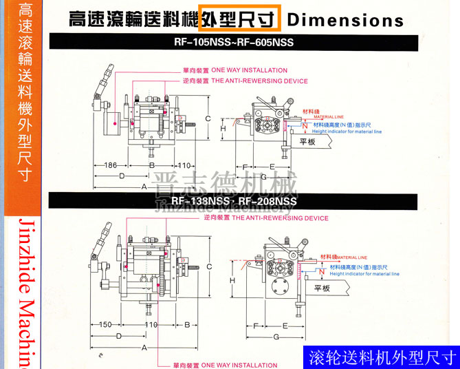 高速滚轮送料机外型尺寸