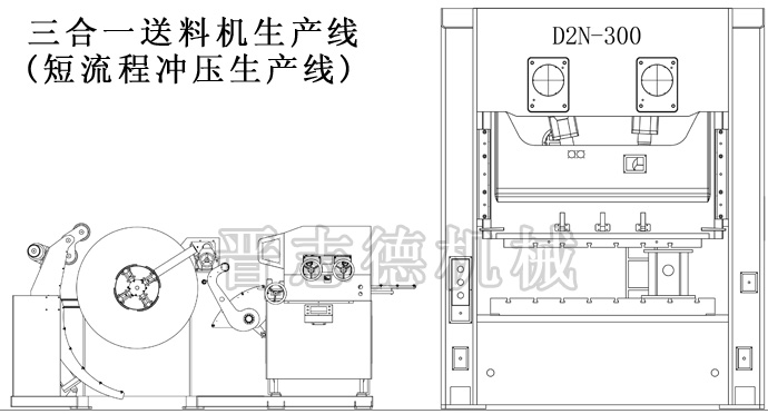 三合一送料机生产线