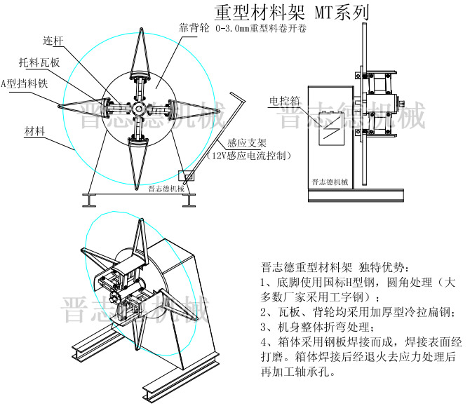 重型材料架结构