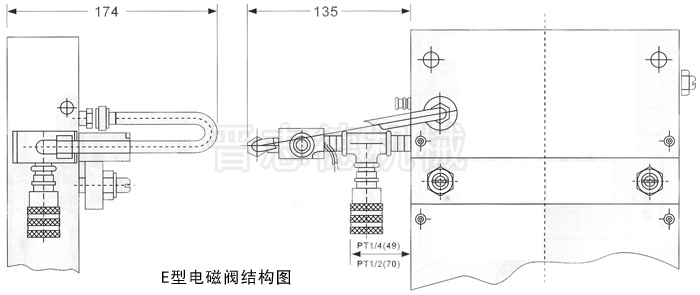 空气送料机E型电磁阀结构图