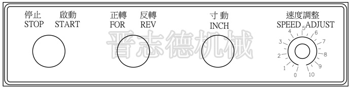 卧式四盘收料机面板