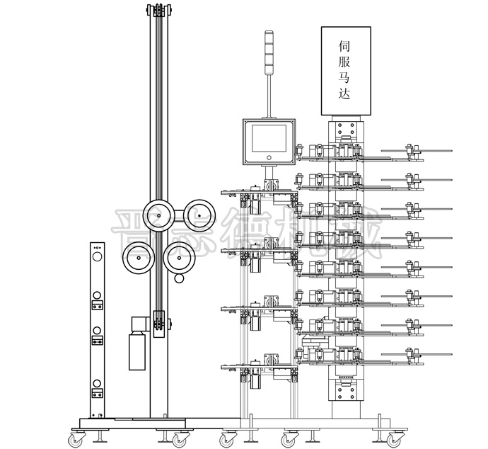 全自动收料机结构