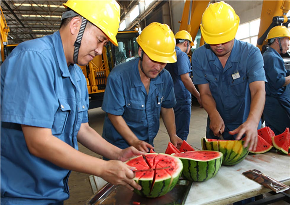 三合一送料机工厂派送西瓜