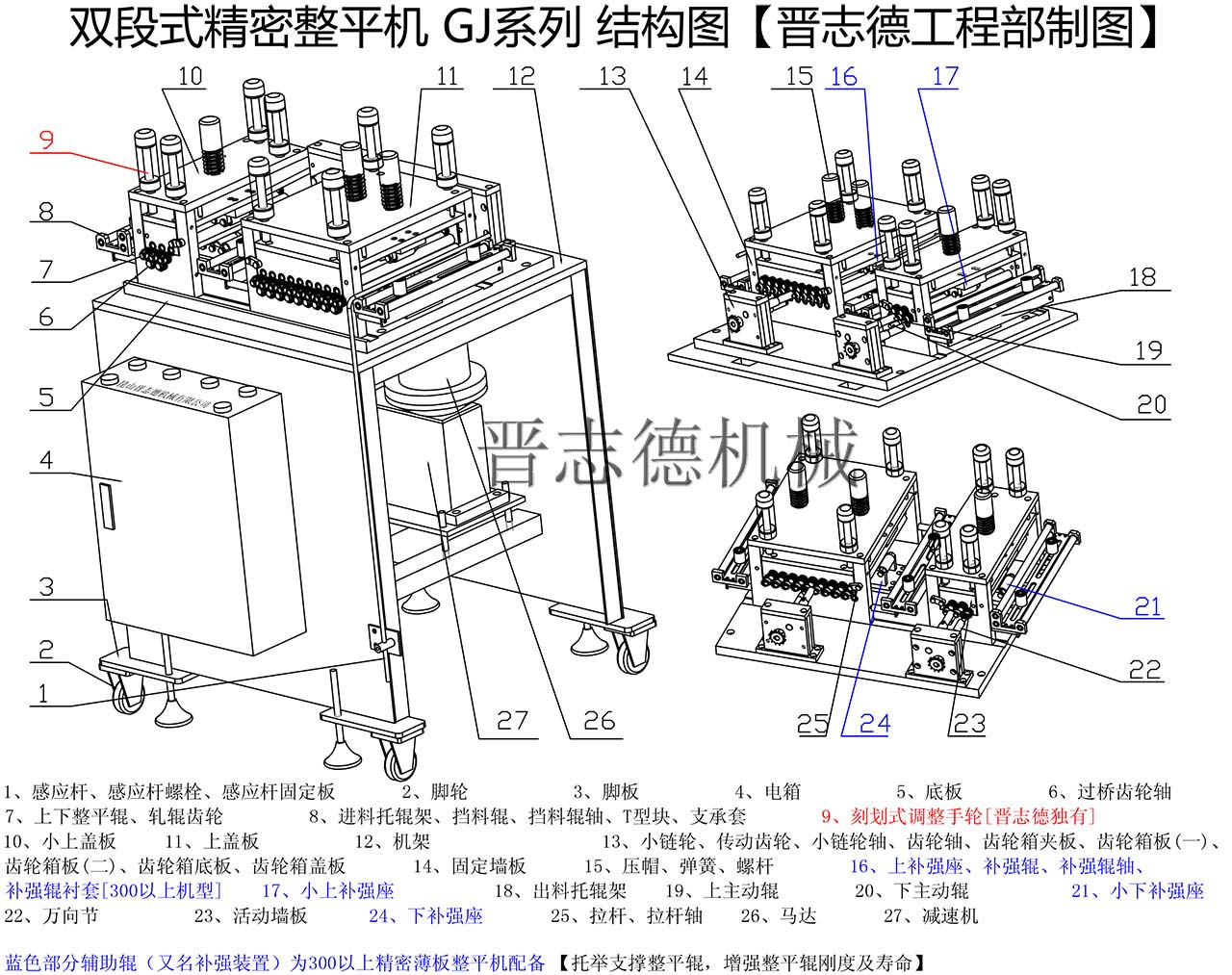 整平机结构,整平机3D结构图